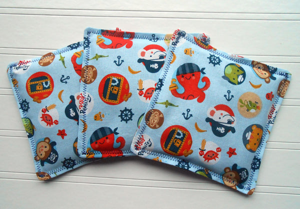 Ahoy Matey: Flax Seed Hot/Cold Pack | Microwaveable Heating Pad and Ice Pack - SALE - Sew Colorful Designs