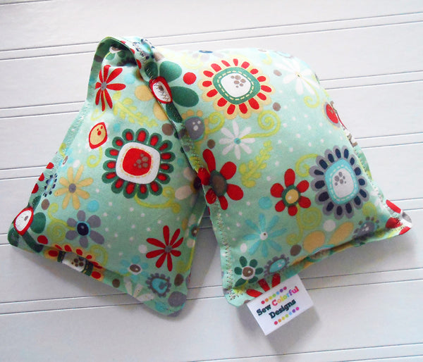 Woodland Garden: Flax Seed Hot & Cold Pack | Microwavable Heating Pad and Ice Pack - Sew Colorful Designs