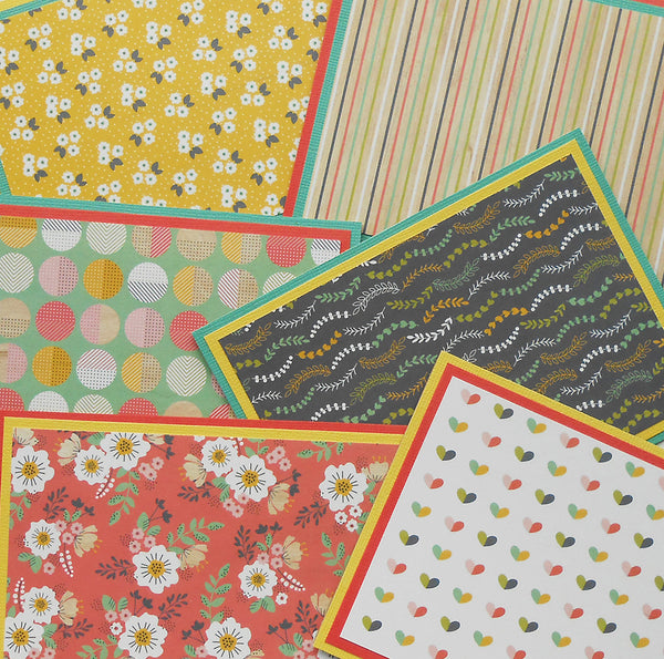 Blank Notecard Set 6 Different All Occasion Cards Sew Colorful Designs