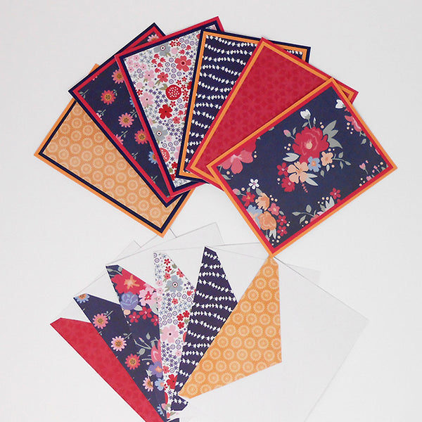 Blank Notecard Set 6 Different All Occasion Cards Sew Colorful Designs