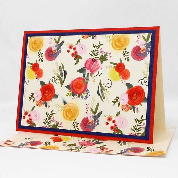 Blank Notecard Set 6 Different All Occasion Cards Sew Colorful Designs