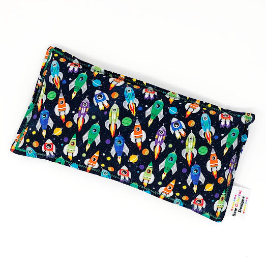 Rocket Ships: Flax Seed Hot/Cold Pack | Microwavable Heating Pad and Ice Pack