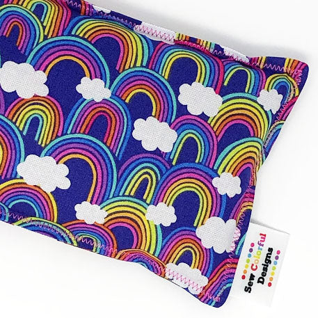 Rainbows: Flax Seed Hot / Cold Pack | Microwavable Heating Pad and Ice Pack