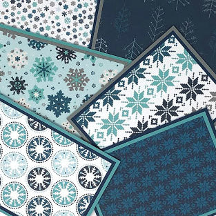 Jack Frost: Stationery Set of 6 Different Blank Cards with Matching Embellished Envelopes