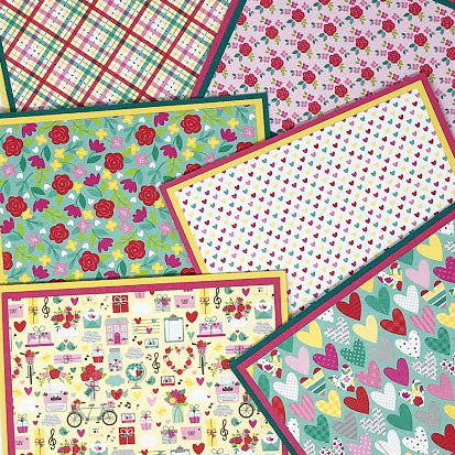 Love Notes: Blank Notecard Set of 6 Different Cards with Matching Embellished Envelopes no