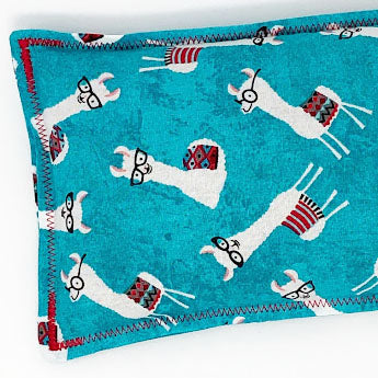 Nerdy Llamas: Flax Seed Hot & Cold Pack | Microwavable Heating Pad and Ice Pack