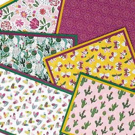 New Day: Stationery Set of 6 Different Blank Cards with Matching Embellished Envelopes