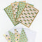 On Trend: Blank Notecard Set of 4 Cards, 2 Each of 2 Different Designs with Matching Embellished Envelopes