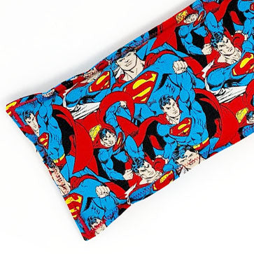 Superman: Flax Seed Hot & Cold Pack | Microwavable Heating Pad and Ice Pack