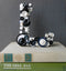 Handmade Artful Freestanding Designer Letter - BLACK & WHITE - Sew Colorful Designs