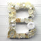 Handmade Artful Freestanding Designer Letter - White - Sew Colorful Designs