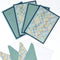 Chill Out: Blank Notecard Set of 4 Cards, 2 Each in 2 Different Designs with Matching Embellished Envelopes