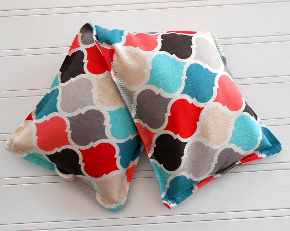 Prepster's Sister: Flax Seed Hot/Cold Pack | Microwave Heating Pad and Ice Pack - SALE - Sew Colorful Designs