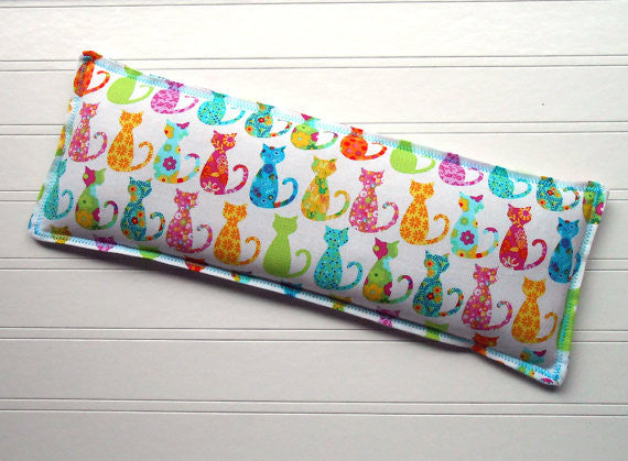 Calico Cats: Flax Seed Hot/Cold Pack  | Microwavable Heating Pad and Ice Pack - Sew Colorful Designs