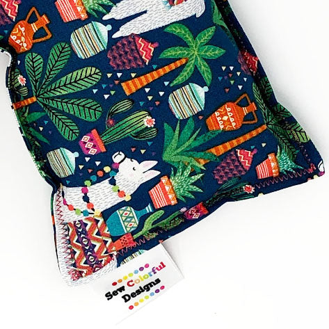 Lucinda the Llama: Flax Seed Hot/Cold Pack | Microwavable Heating Pad and Ice Pack