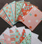 Spice Garden: Blank Notecard Set of 6 Different Cards with Matching Embellished Envelopes - Sew Colorful Designs