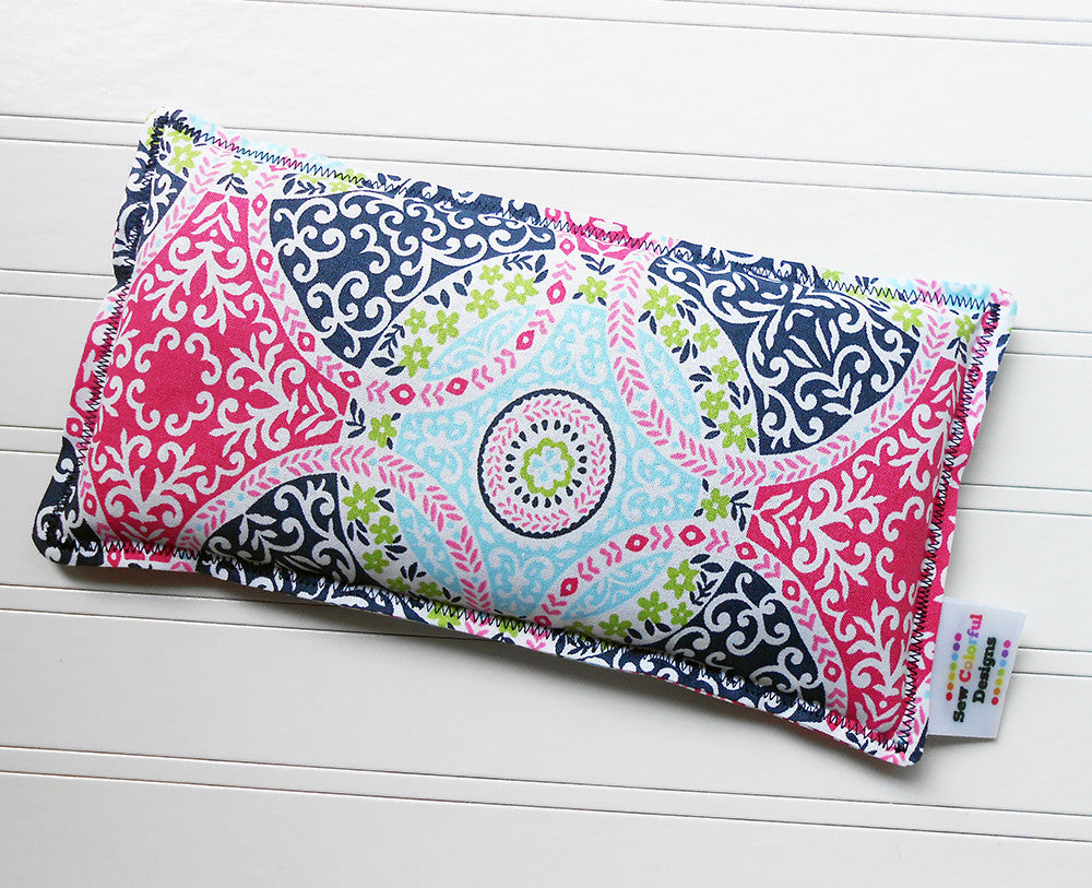 Miranda: Flax Seed Hot/Cold Pack | Microwavable Heating Pad and Ice Pack - Sew Colorful Designs