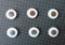 Happy Camper: Set of 6 Color Pop Dots Magnets - Sew Colorful Designs
