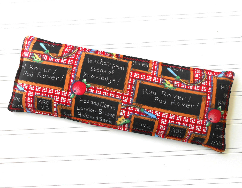 Chalkboard Smarts: Flax Seed Hot/Cold Pack | Microwavable Heating Pad and Ice Pack - SALE - Sew Colorful Designs