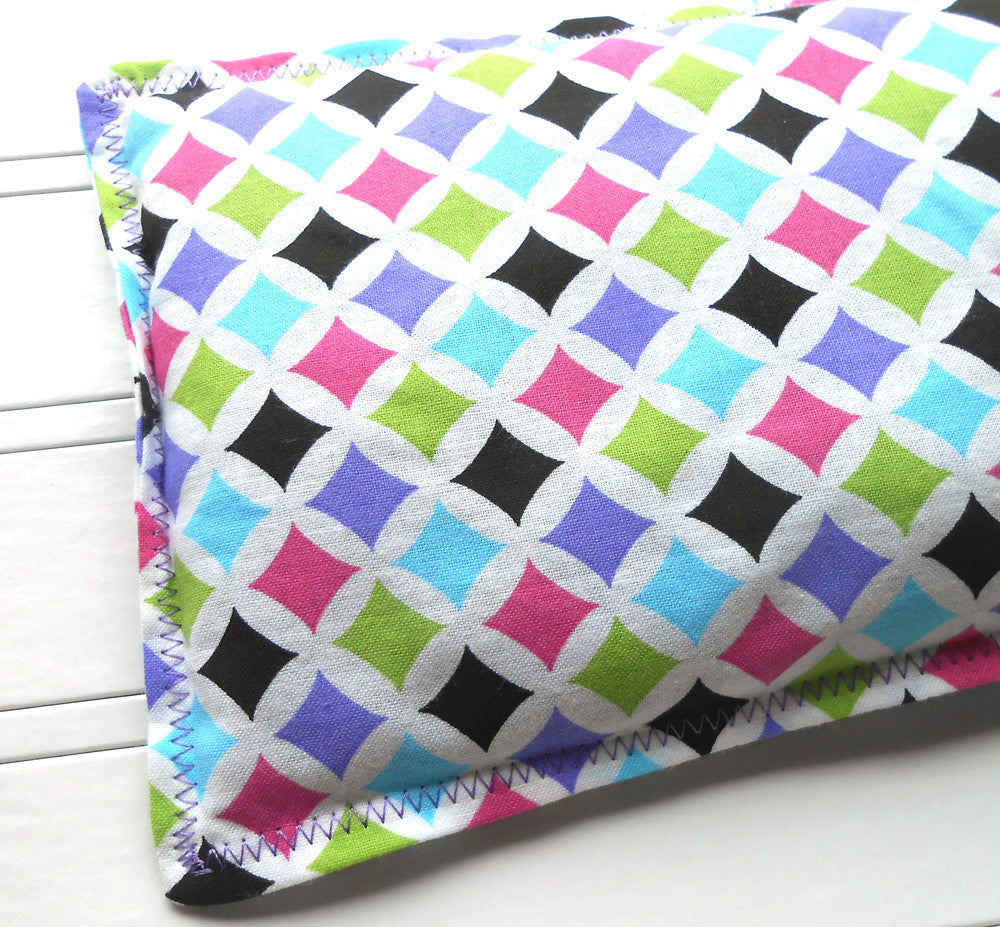 Serendipity: Flax Seed Hot/Cold Pack | Microwavable Heating Pad and Ice Pack - Sew Colorful Designs