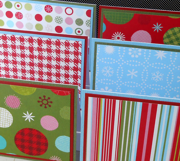 Winter Magic: Blank Notecard Set of 6 Different Cards with Matching Embellished Envelopes