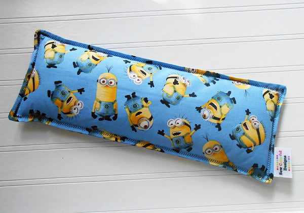Minions: Flax Seed Hot/Cold Pack | Microwavable Heating Pad and Ice Pack - Sew Colorful Designs