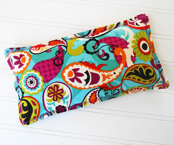 Urban Gypsy: Flax Seed Hot/Cold Pack | Microwavable Heating Pad and Ice Pack - Sew Colorful Designs