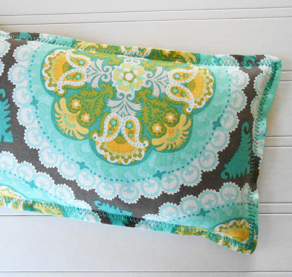 Victoria: Flax Seed Hot/Cold Pack | Microwavable Heating Pad and Ice Pack - Sew Colorful Designs