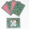Desert Garden: Blank Notecard Set of 4 Cards, 2 Each of 2 Different Designs with Matching Embellished Envelopes