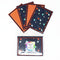 Galaxy: Blank Notecard Set of 4 Cards, 2 Each of 2 Different Designs with Matching Embellished Envelopes