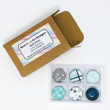 Jack Frost: Set of 6 Color Pop Dots Magnets