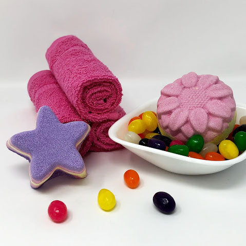 Jelly Bean: Fizzy Star or Flower Bath Bomb