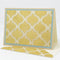 Modern Meadow: Blank Notecard Set of 6 Different Cards with Matching Embellished Envelopes