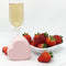 Strawberry Champagne: Fizzy Heart Bath Bomb