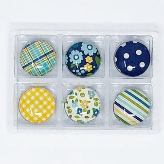 Sunny Day: Set of 6 Color Pop Dots Magnets