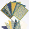 Sunny Day: Stationery Set of 6 Different Blank Cards with Matching Embellished Envelopes