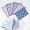 Sweet Winter: Blank Notecard Set of 6 Different Cards with Matching Embellished Envelopes