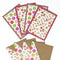 Fashionista Forest: Blank Notecard Set of 4 Cards, 2 Each in 2 Different Designs with Matching Embellished Envelopes