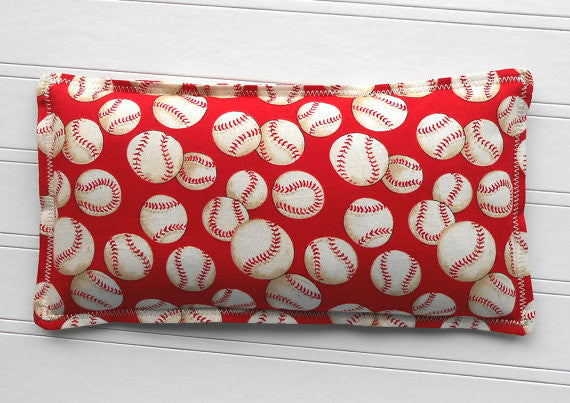 Fastball: Flax Seed Hot/Cold Pack | Microwavable Heating Pad and Ice Pack - Sew Colorful Designs