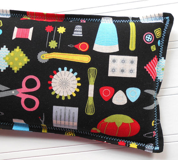 Notions: Flax Seed Hot/Cold Pack | Microwavable Heating Pad and Ice Pack - Sew Colorful Designs