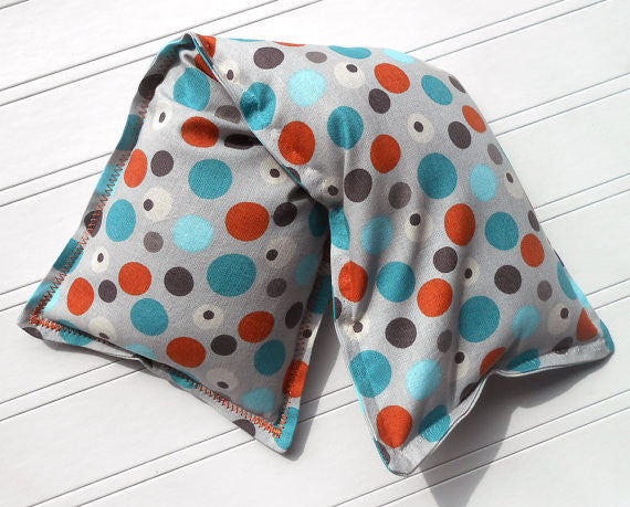 Spotty Dot: Flax Seed Hot/Cold Pack | Microwavable Heating Pad and Ice Pack - Sew Colorful Designs