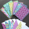 Urban Jewel: Blank Notecard Set of 6 Different Cards with Matching Embellished Envelopes