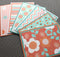 Spice Garden: Blank Notecard Set of 6 Different Cards with Matching Embellished Envelopes - Sew Colorful Designs