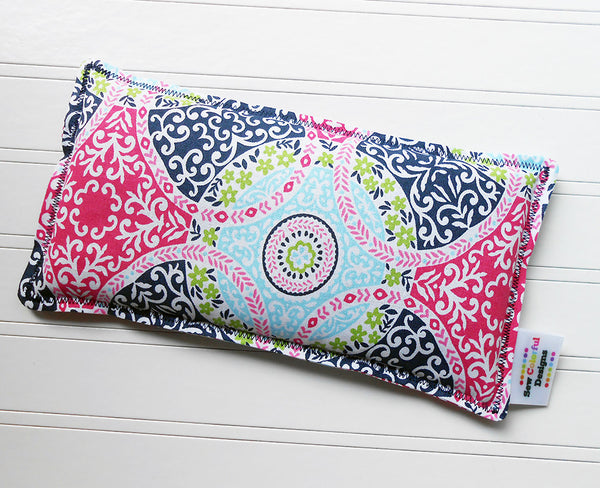 Miranda: Flax Seed Hot/Cold Pack | Microwavable Heating Pad and Ice Pack - Sew Colorful Designs