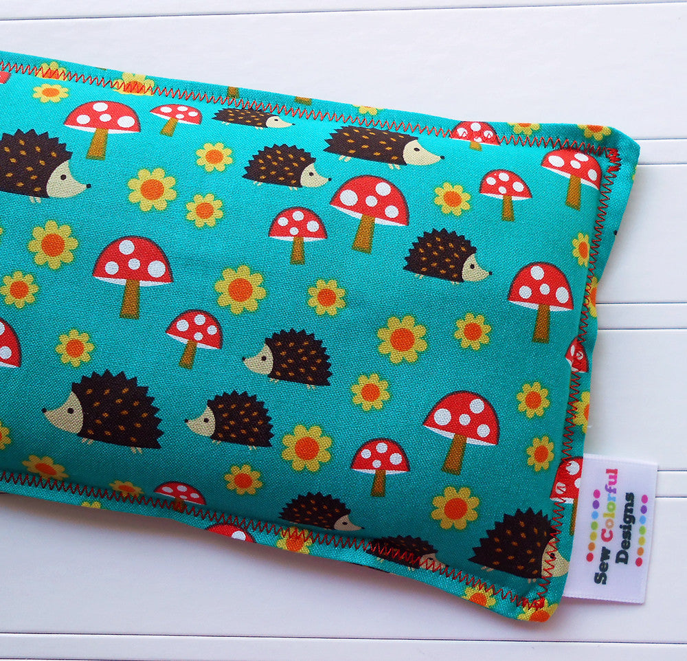Hedgehoglettes: Flax Seed Hot/Cold Pack | Microwavable Heating Pad and Ice Pack - Sew Colorful Designs